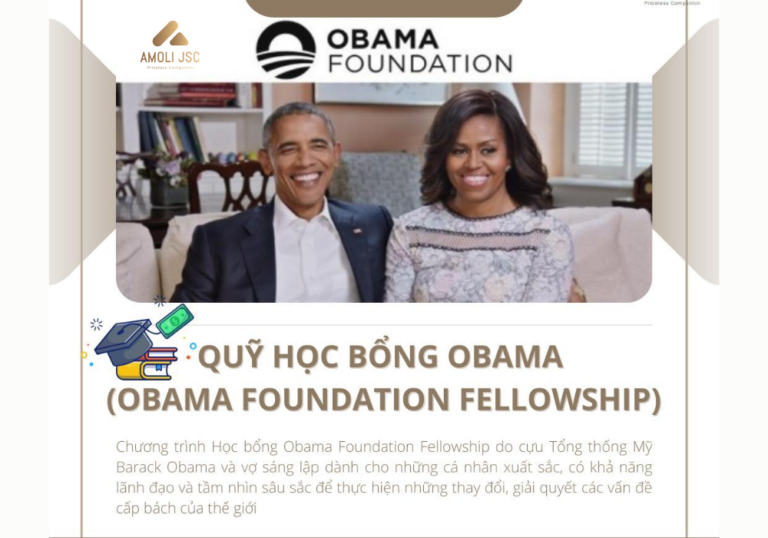 QUỸ HỌC BỔNG OBAMA (OBAMA FOUNDATION FELLOWSHIP)