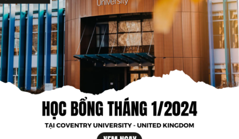 Săn ngay học bổng tháng 01/2024 tại Conventry University - UK