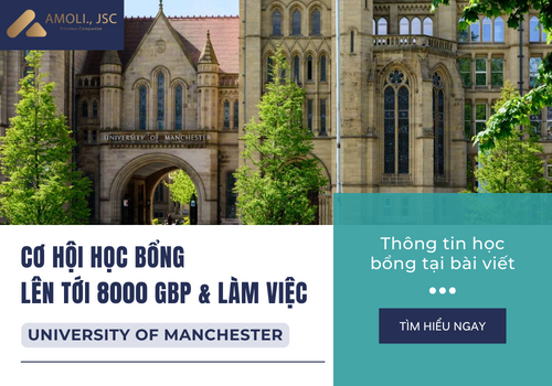 Cơ hội nhận học bổng 8000 GBP từ University Of Manchester